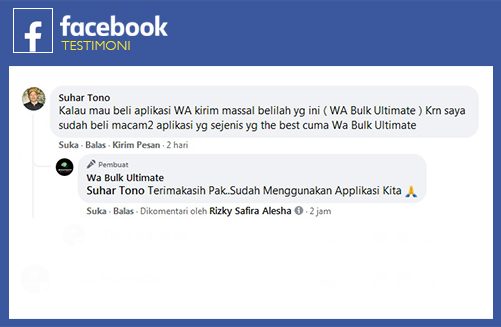 Testimoni Whatsapp Blast Bulk Ultimate 2